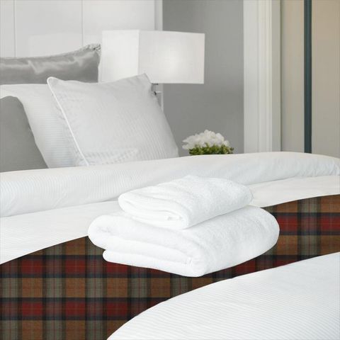 Wool Plaid Orchard Fruits Bed Runner