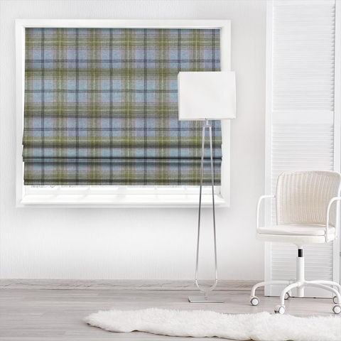 Wool Plaid Salcombe Made To Measure Roman Blind