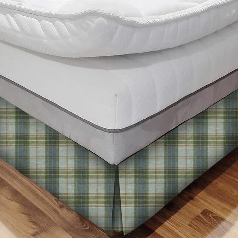 Wool Plaid Saltburn Bed Base Valance