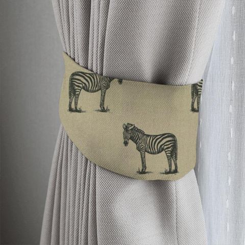 Zebra Linen Tieback