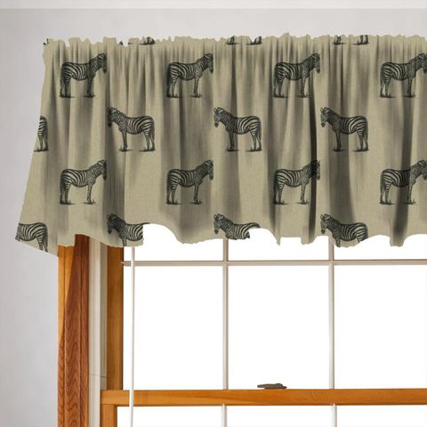 Zebra Linen Valance