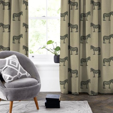 Zebra Linen Made To Measure Curtain