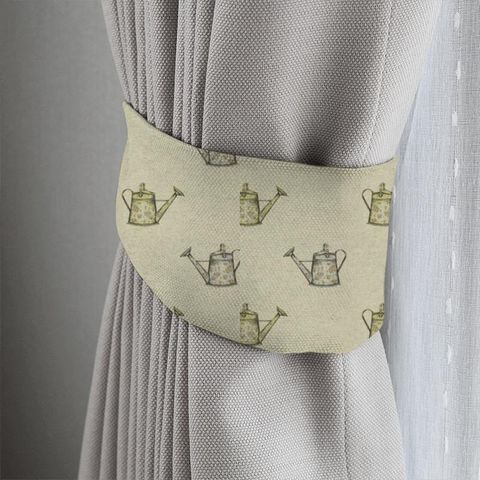 Watering Can Linen Tieback