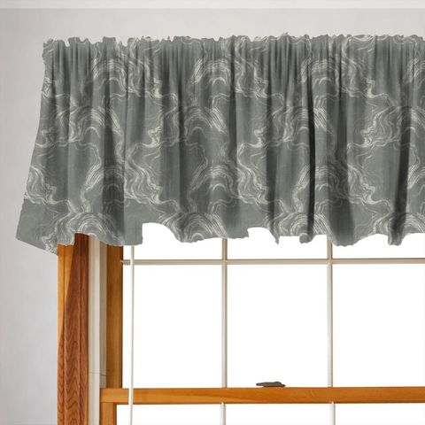 Marble Pewter Valance