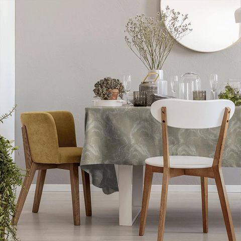 Marble Taupe Tablecloth