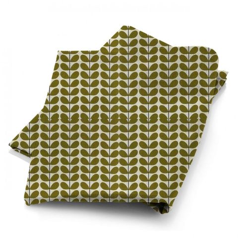 Two Colour Stem Olive Fabric