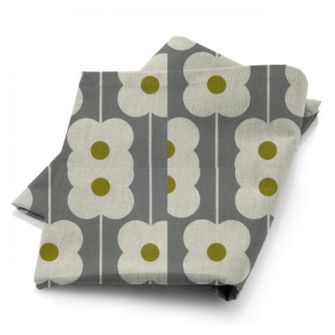 Abacus Flower Olive Fabric