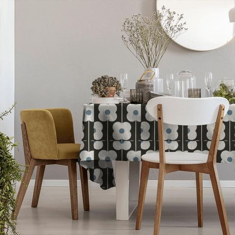 Abacus Flower Powder Blue Tablecloth