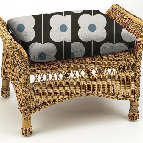 Abacus Flower Powder Blue Box Cushion