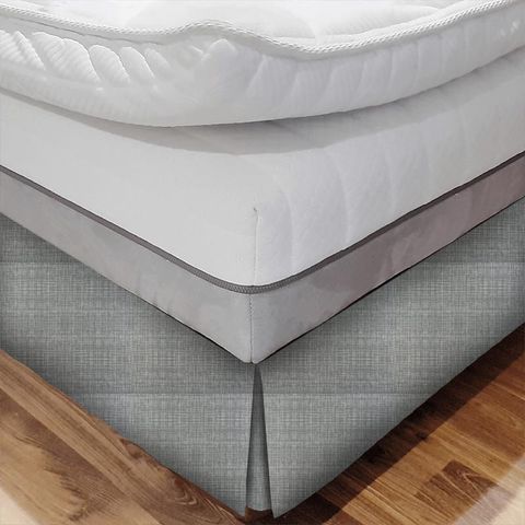 Scribble Cool Grey Bed Base Valance