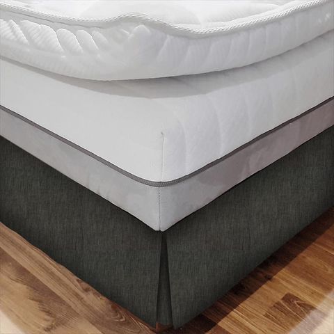 Monza Charcoal Bed Base Valance
