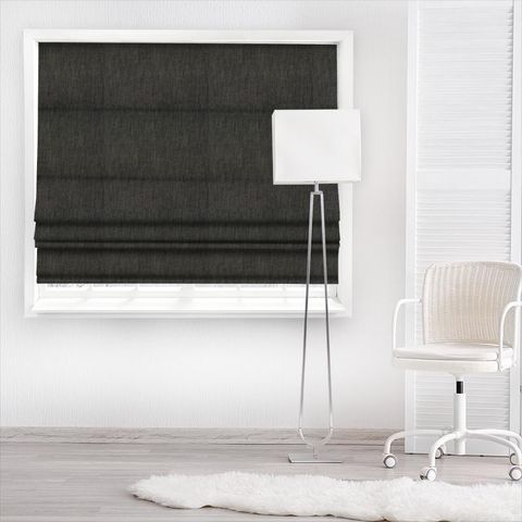 Monza Charcoal Made To Measure Roman Blind