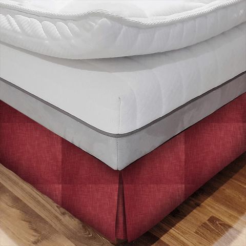 Helsinki Cranberry Bed Base Valance