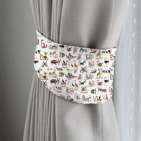 Animal Alphabet Paintbox Tieback