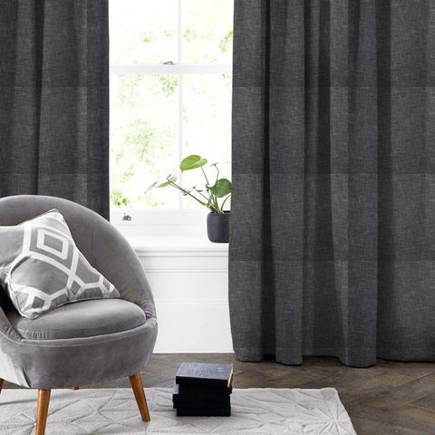 Helsinki Graphite Made To Measure Curtain