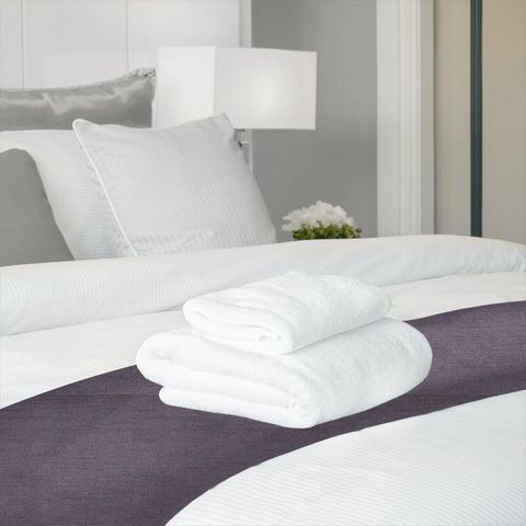 Belvedere Aubergine Bed Runner