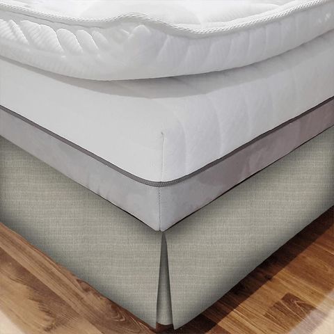 Belvedere Feather Grey Bed Base Valance