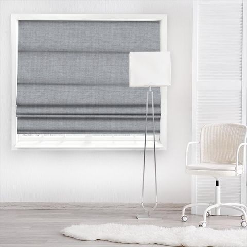 Belvedere Frost Grey Made To Measure Roman Blind