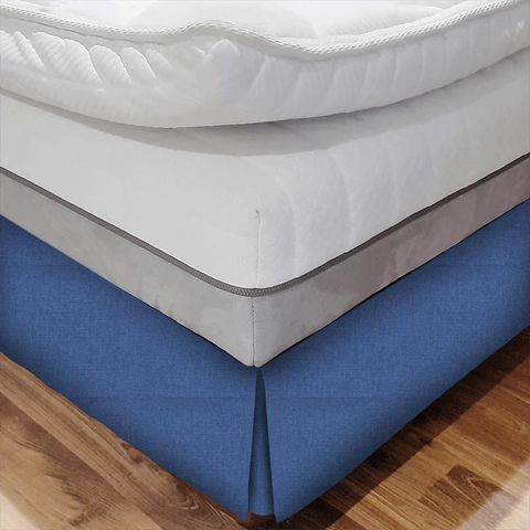 Belvedere Indigo Bed Base Valance