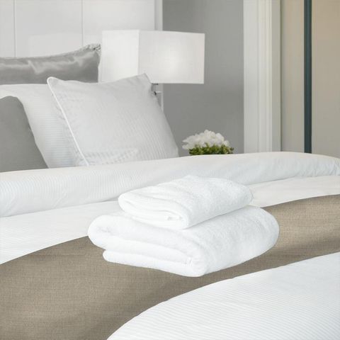 Belvedere Oatmeal Bed Runner