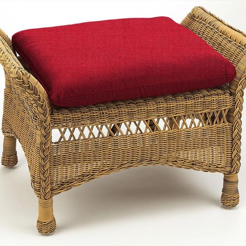 Belvedere Poppy Red Box Cushion