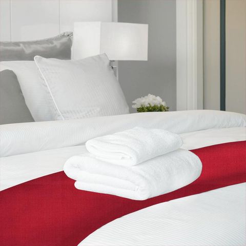 Belvedere Poppy Red Bed Runner