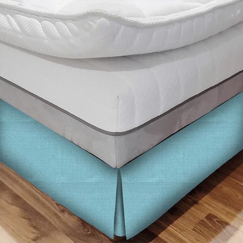 Belvedere Topaz Blue Bed Base Valance