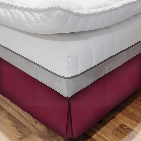 Crystal Crimson Bed Base Valance