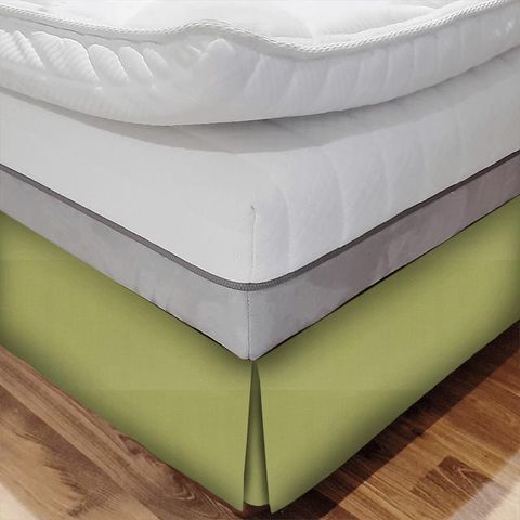 Crystal Lime Bed Base Valance