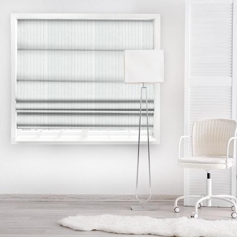 Europa Bright White Made To Measure Roman Blind