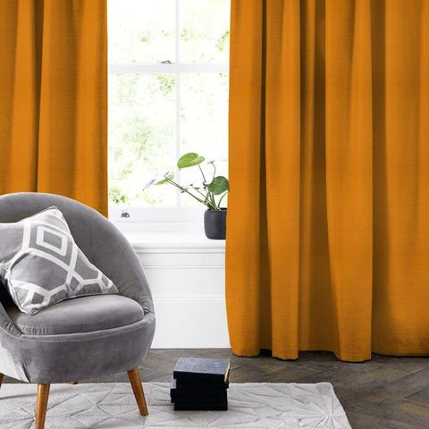 Dornoch Tangerine Made To Measure Curtain