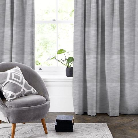 Halo Feather Grey Made To Measure Curtain