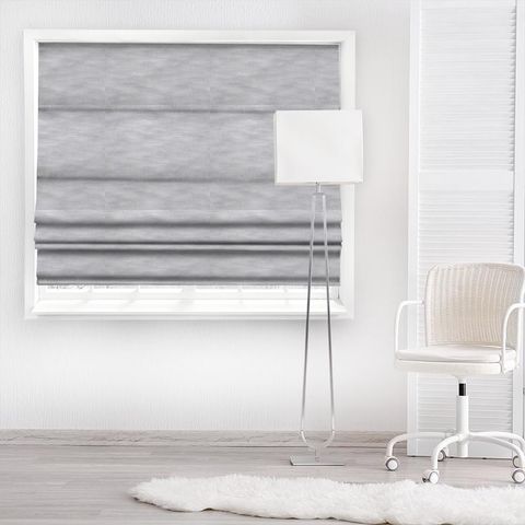 Halo Feather Grey Made To Measure Roman Blind