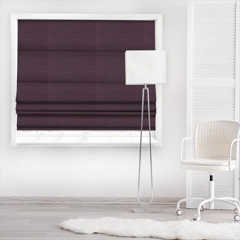 Komodo Silk Aubergine Made To Measure Roman Blind