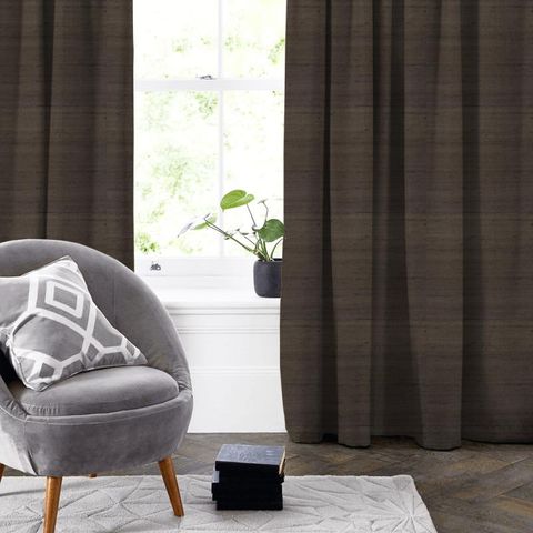 Komodo Silk Carbon Made To Measure Curtain
