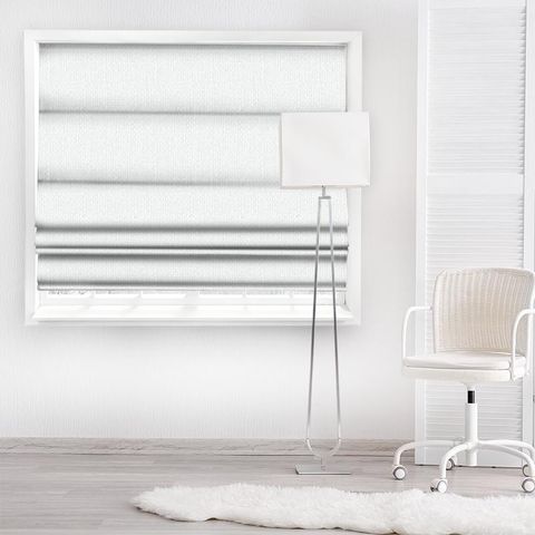 Kiloran Bright White Made To Measure Roman Blind