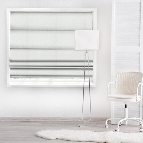 Lexi Bright White Made To Measure Roman Blind