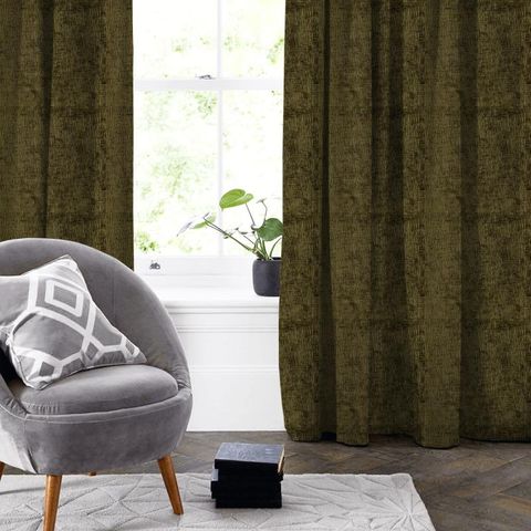 Lexi Olive Branch Made To Measure Curtain