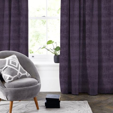 Lexi Purple Sage Made To Measure Curtain