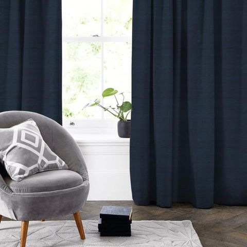 Komodo Silk Indigo Made To Measure Curtain
