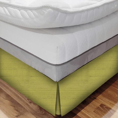 Komodo Silk Lime Bed Base Valance