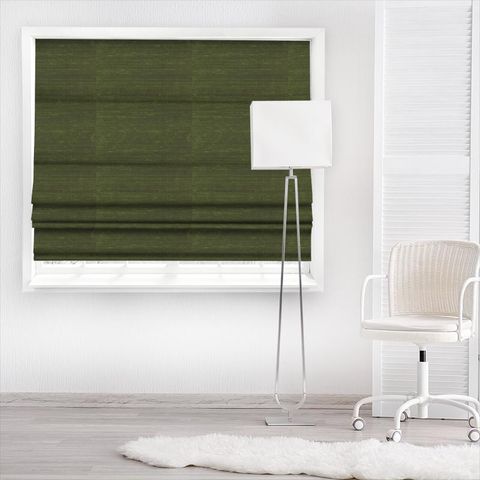 Komodo Silk Olive Made To Measure Roman Blind