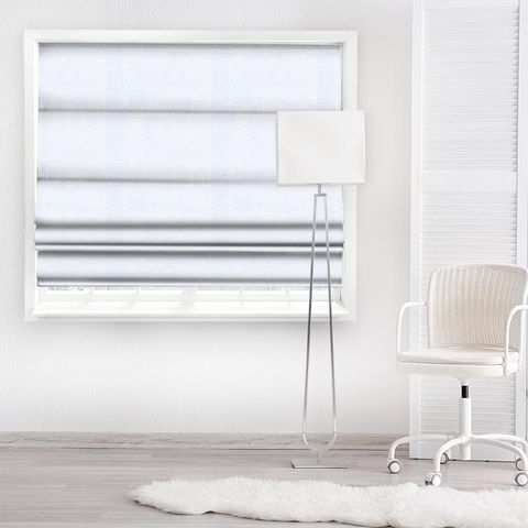 Luxor Bright White Made To Measure Roman Blind