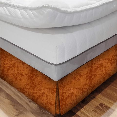 Volante Burnt Orange Bed Base Valance
