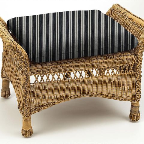 Arley Stripe Charcoal Box Cushion