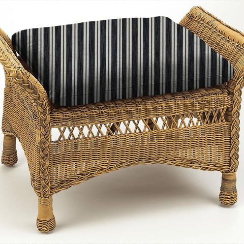 Arley Stripe Charcoal Box Cushion