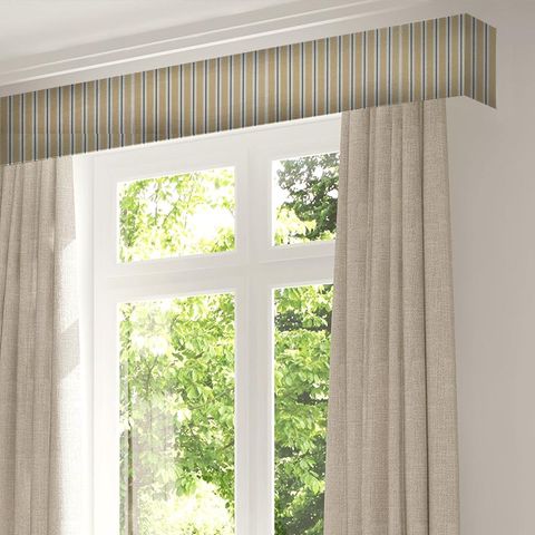Arley Stripe Moss Pelmet