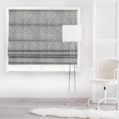 Ashley Indigo Made To Measure Roman Blind