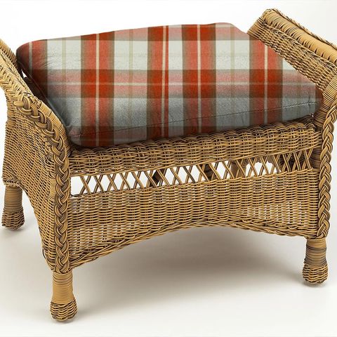 Balmoral Burnt Orange Box Cushion