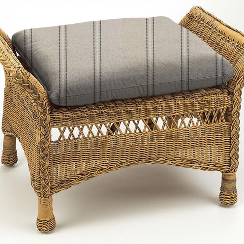 Bromley Stripe Charcoal Box Cushion